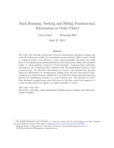 Back-Running: Seeking and Hiding Fundamental Information in