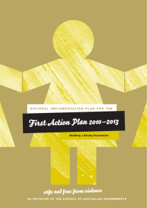 National Implementation Plan For The First Action Plan 2010–2013