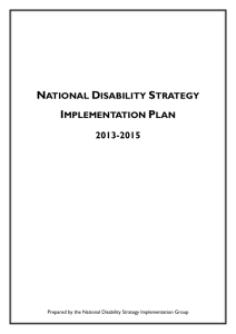 national disability strategy implementation plan