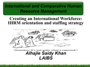International staffing strategies