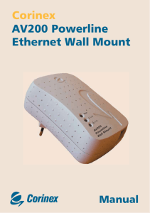 Corinex AV200 Powerline Ethernet Wall Mount