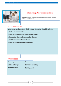 Nursing Documentation