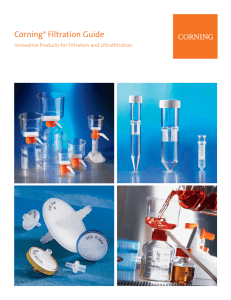 Corning® Filtration Guide