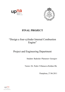 Design a four-cylinder Internal Combustion Engine - Academica-e