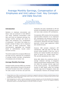 Average Monthly Earnings, Compensation of Employees and Unit