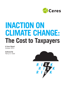 Inaction on Climate Change: The Cost to Taxpayers