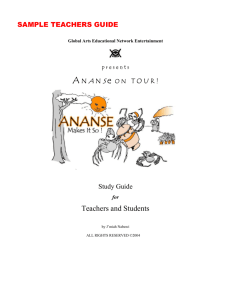 Teachers Guide_Ananse On Tour_Artist Sample