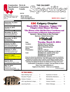 March 2014 - Construction Specifications Canada