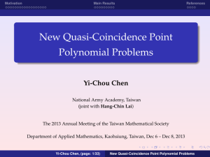 New Quasi-Coincidence Point Polynomial Problems