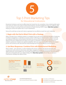 Top 5 Print Marketing Tips