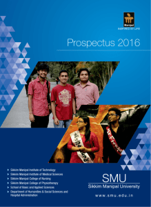 prospectus - Sikkim Manipal University