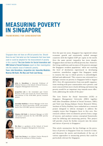 Measuring Poverty in Singapore - Singapore Management University