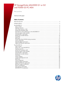 HP StorageWorks MSA2000 G1 or G2 and P2000 - Hewlett