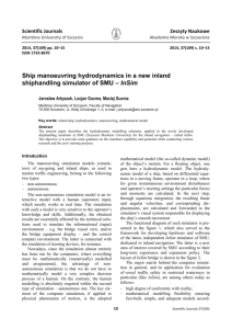 Ship manoeuvring hydrodynamics in a new inland shiphandling