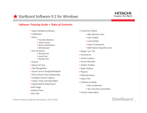 StarBoard Software 9.2 for Windows