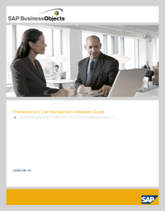 Profitability and Cost Management Installation Guide
