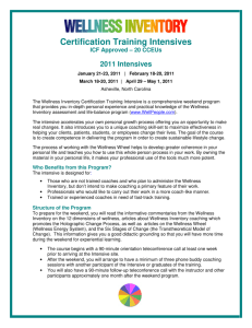 Certification Training Intensives