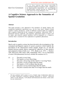 A Cognitive Science Approach to the Semantics of Spatial Gradation