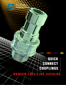 Hansen Quick Connect Couplings Catalog