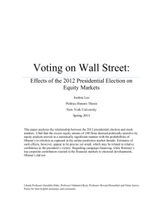 An Election on Wall Street - Omar García