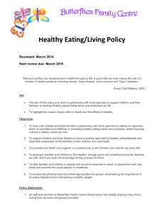 Healthy Eating/Living Policy - Abbey Meads Community Primary