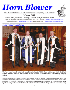Horn Blower - The Worshipful Company of Horners