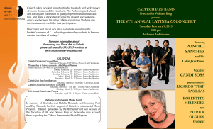 Fourth Annual Latin Jazz Concert (February 9, 2013)