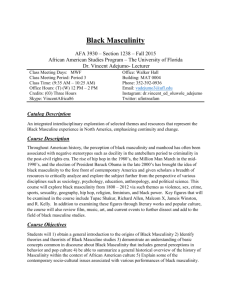 Black Masculinity - African American Studies