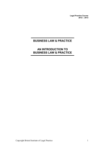 business law & practice an introduction to business law & practice