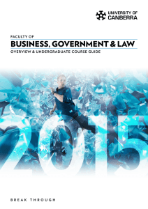 BUSINESS, GOVERNMENT & LAW