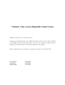Vistakon: 1 Day Acuvue Disposable Contact Lenses