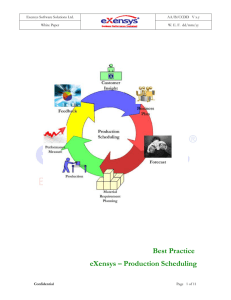 Production Scheduling