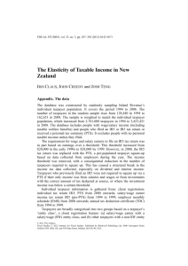 The Elasticity of Taxable Income in New Zealand