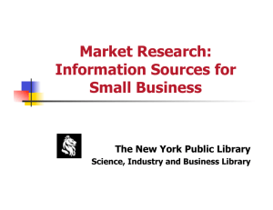 Market Research - New York Public Library
