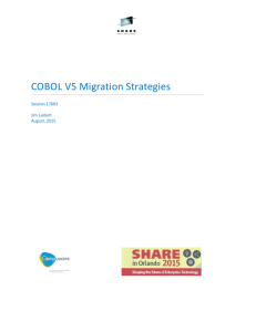COBOL V5 Migration Strategies