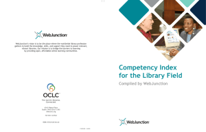 Competency Index for the Library Field