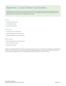 Appendix C: Local Library Case Studies