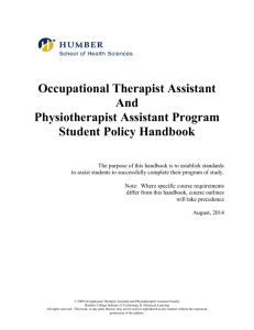 Occupational Therapist Assistant And Physiotherapist Assistant
