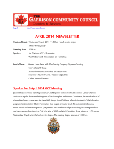 april 2014 newsletter - Garrison Community Council