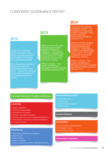 2014/15 Corporate Governance Report