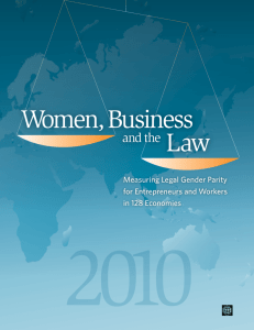 Women, Business and the Law 2010