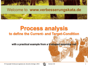 Process analysis to define the Current- and Target