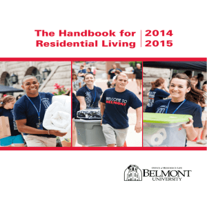 Handbook for Residential Living