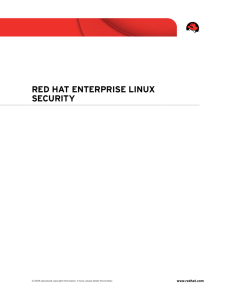 Red Hat enteRpRise Linux secuRity