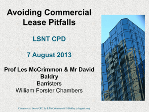 Avoiding Commercial Lease Pitfalls