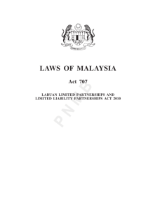 Labuan Limited Partnerships and Limited Liability Partnerships Act