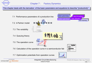 Chapter 7 : Factory Dynamics