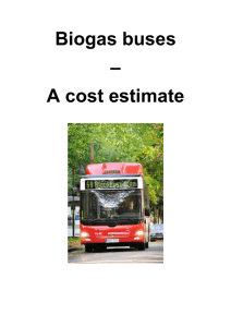 Biogas buses – A cost estimate