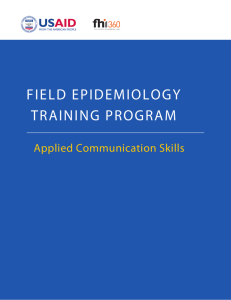 field epidemiology training program