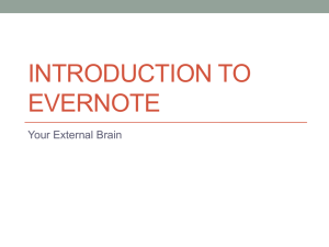 INTRODUCTION TO EVERNOTE